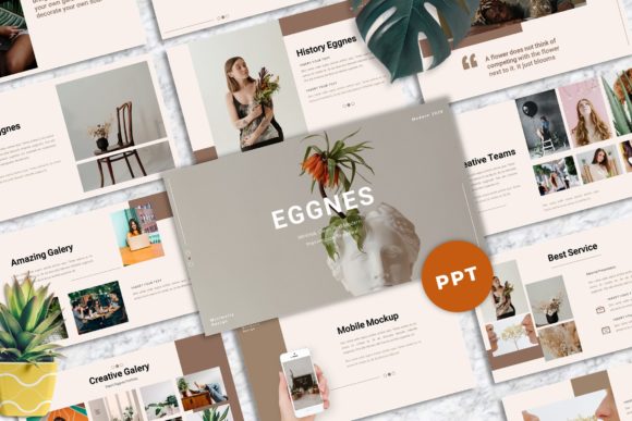 Eggnes - Clean Powerpoint Templates: Your Go-To for Polished, Professional Slides