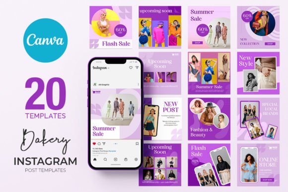 Elevate Your Brand with 20 Fashion Instagram Templates CANVA