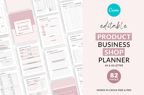 Master Your Business with Editable Canva Planner Templates