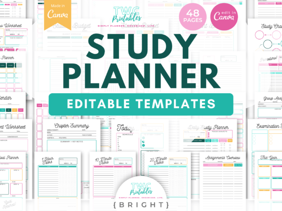 Master Your Schedule: The Bright Study Planner Kit
