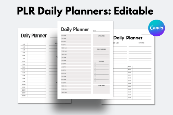 Master Your Workflow with PLR Canva Daily Planner Templates