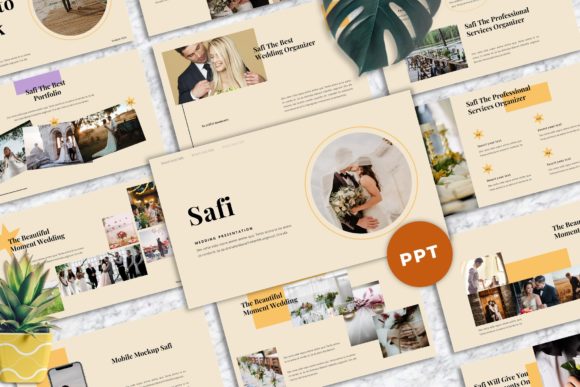 Safi - Wedding Powerpoint Templates for Modern Nuptials