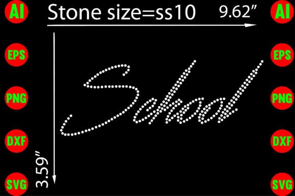School Rhinestone Templates: A Designer's Guide to Sparkle
