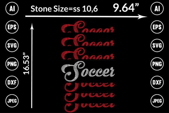Soccer Rhinestone Templates: Your Go-To Design Asset