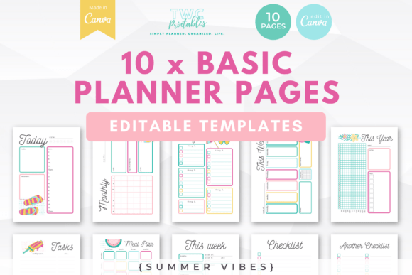 Summer Planning Made Simple: A Look at These Canva Planner Templates