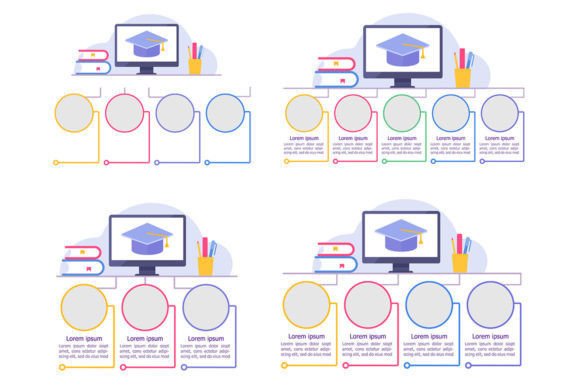 Visual Clarity: Distance Learning Infographic Templates