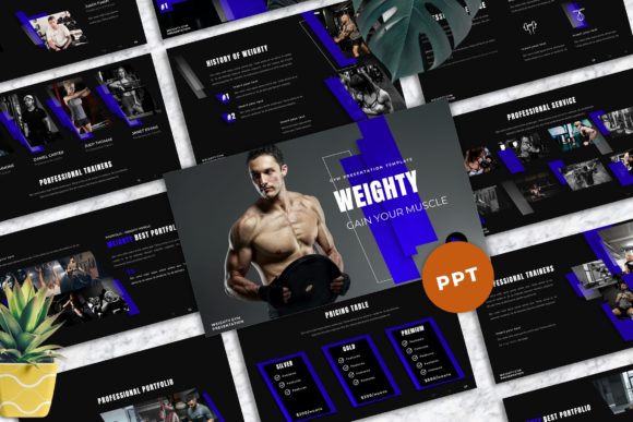 Weighty - Gym Powerpoint Templates: Your Next Presentation Upgrade