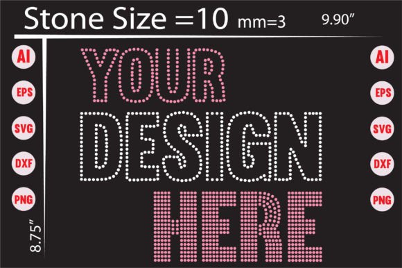 Your Design Here Rhinestone Templates: Instant Sparkle for Every Project